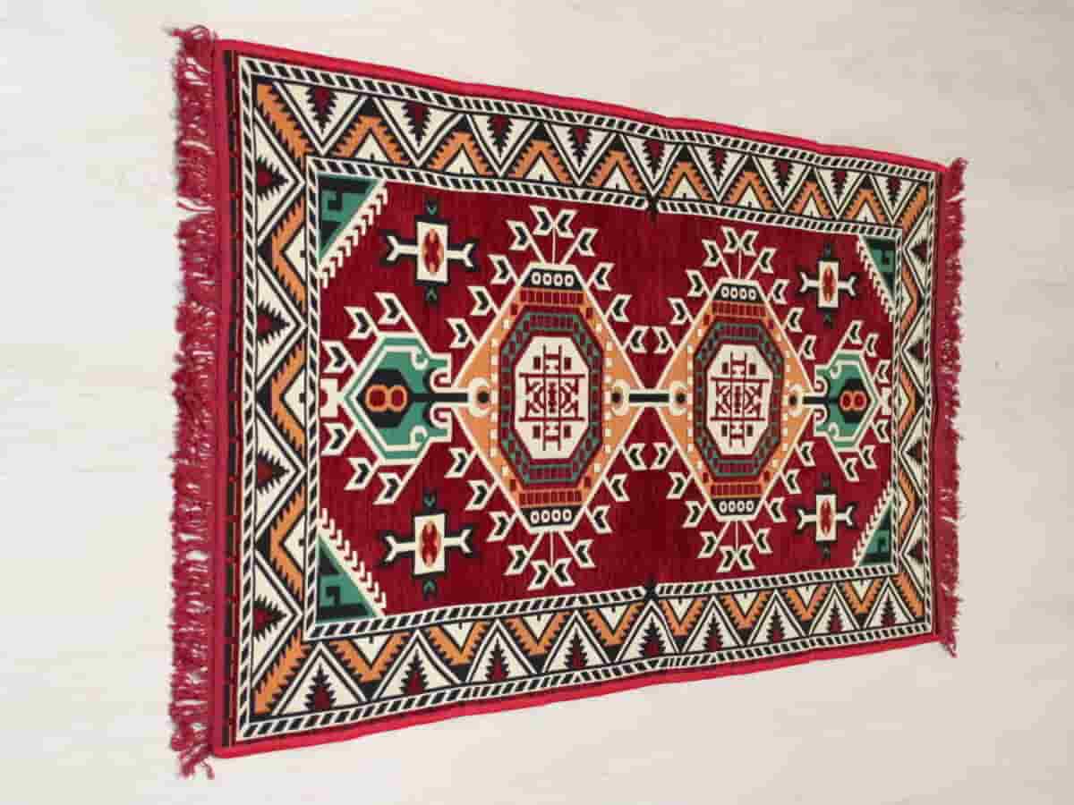 فروش گلیم قرمز سنتی + قیمت خرید به صرفه